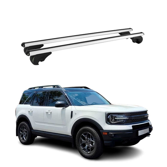 2021-2024 Ford Bronco Sport Roof Rack Cross Bars Silver