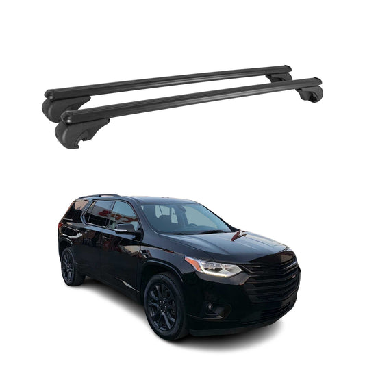 2018-2024 Chevrolet Traverse Roof Rack Cross Bars Black