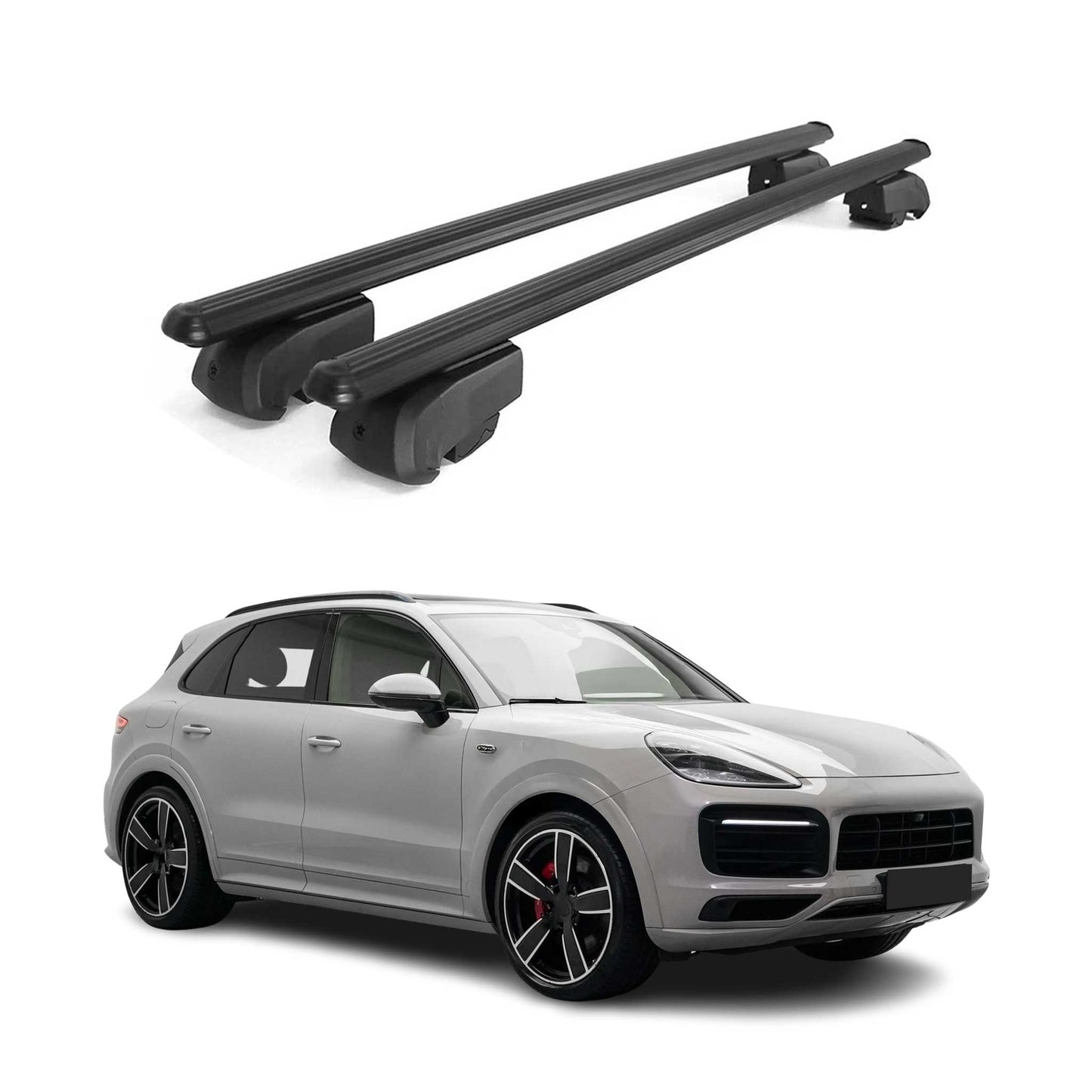2019-2026 Porsche Cayenne Roof Rack Cross Bars Black