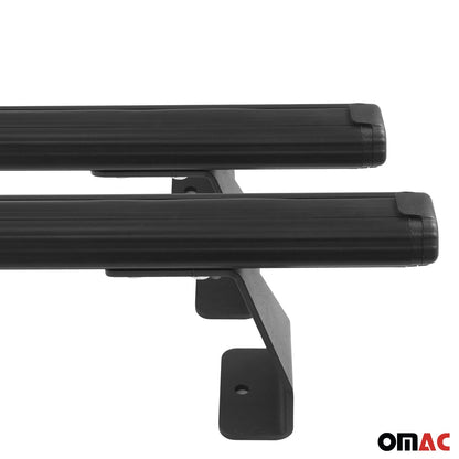 OMAC Trunk Bed Roof Racks Cross Bars for RAM ProMaster City 2015-2022 Alu Black 2524920B-2