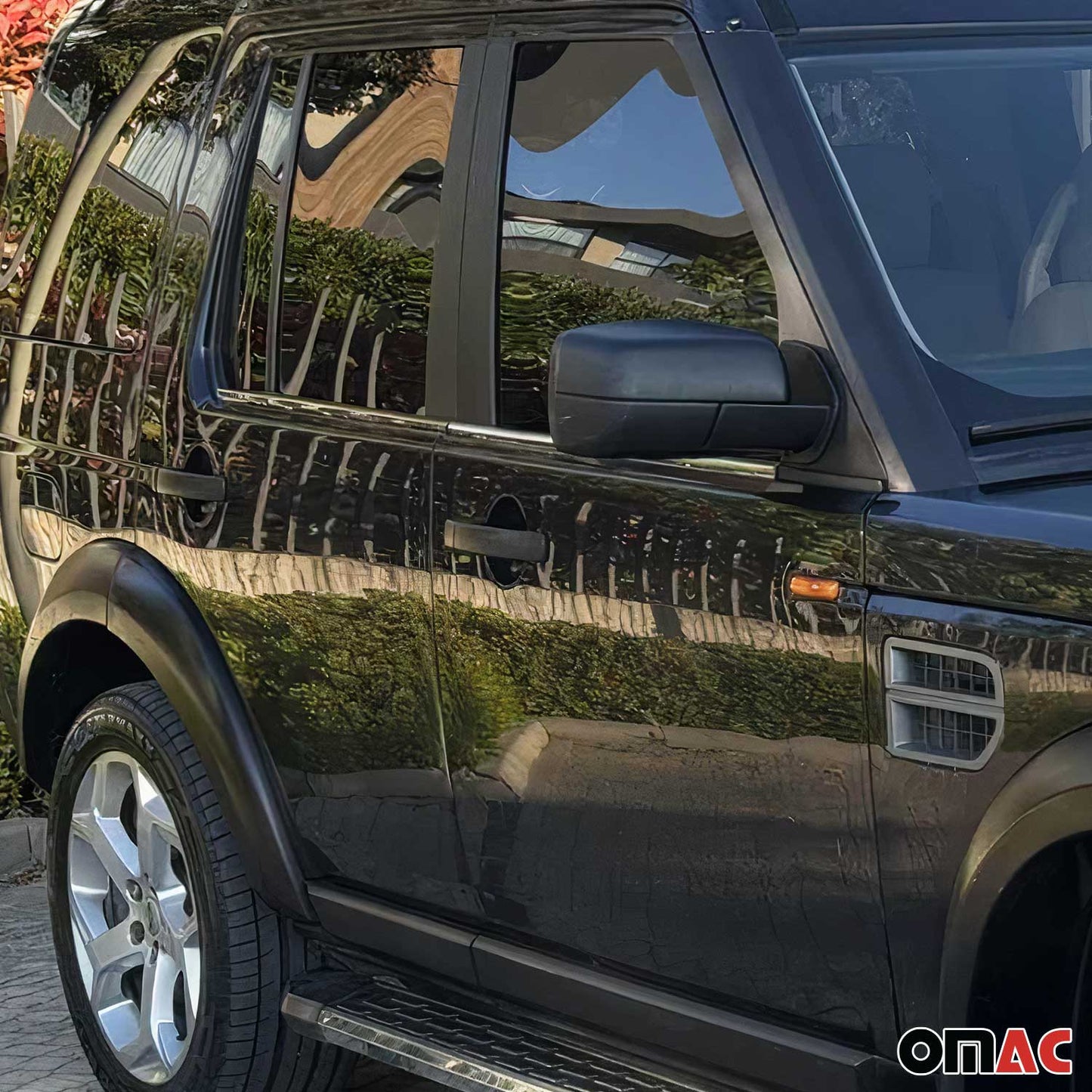 2005-2009 Land Rover LR3 Window Molding Trim Streamer Stainless Steel 4x