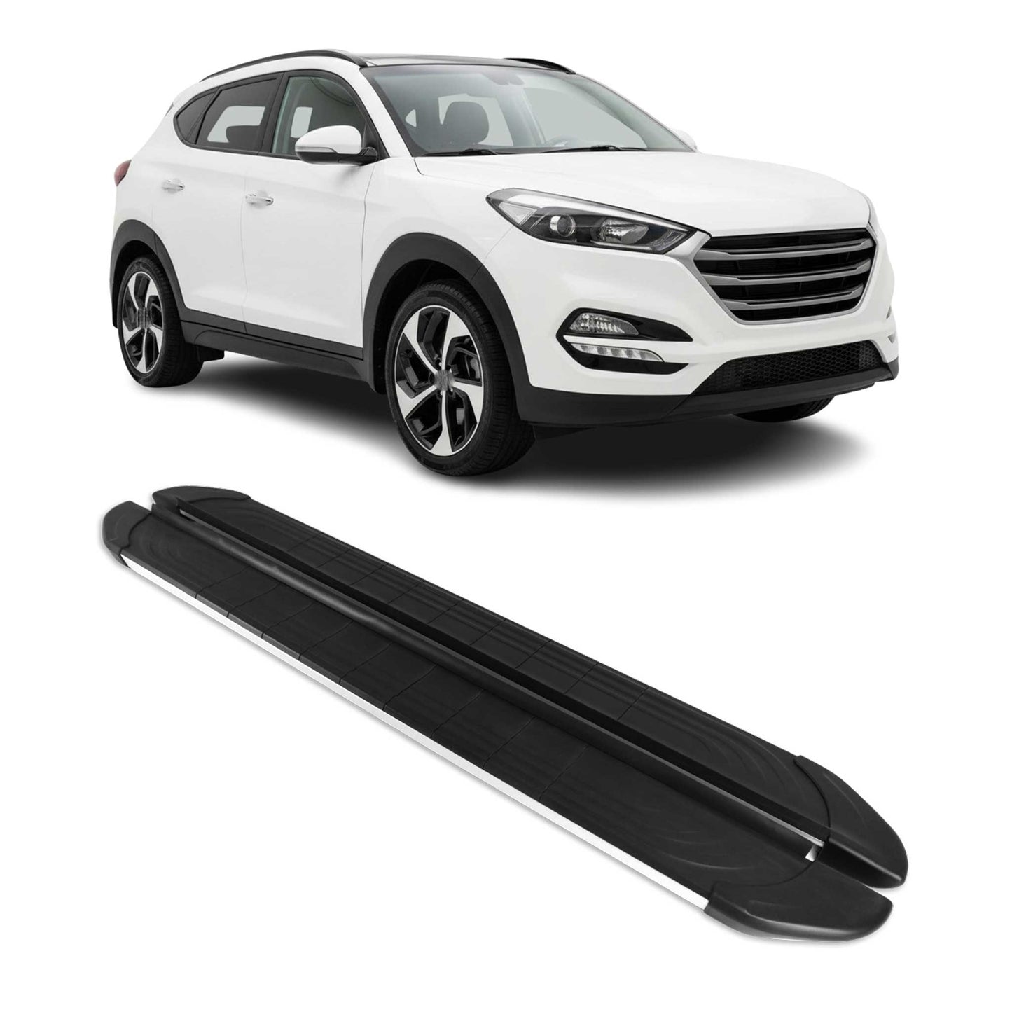 2015-2020 Hyundai Tucson Nerf Bar Side Step Running Boards Alu 2x