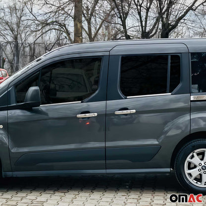 2014-2019 Ford Transit Connect Window Molding Trim Streamer Stainless Steel Silver 4x