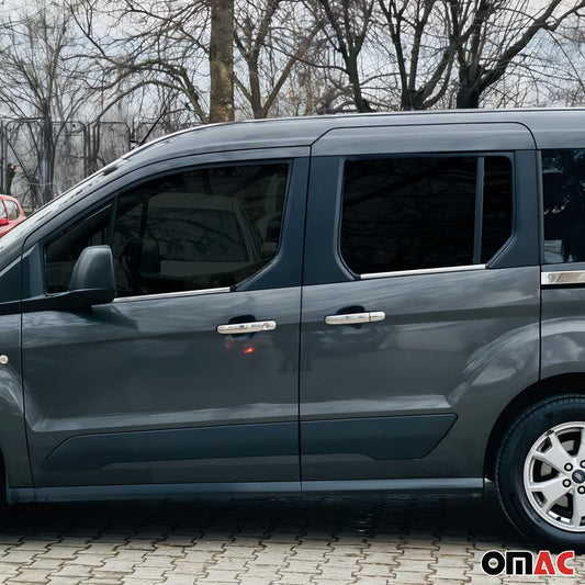 2014-2019 Ford Transit Connect Window Molding Trim Streamer Stainless Steel Silver 4x