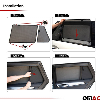 OMAC Sunshade For Mercedes-Benz GLE-Class W167 2019-2023 Visor Rear Side Window 4x 4767CS001