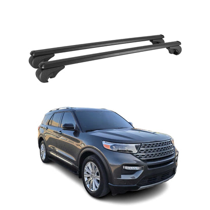 2020-2025 Ford Explorer Roof Rack Cross Bars Black