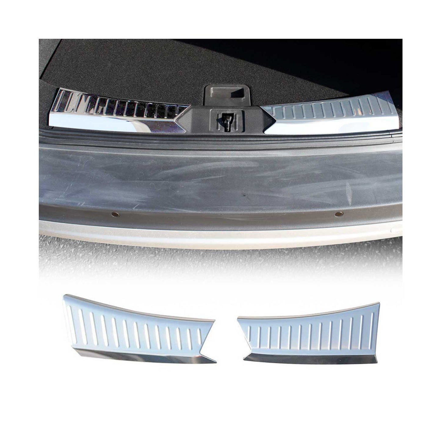 2013-2016 Ford Escape Trunk Sill Cover Bumper Guard Protector Stainless Steel Silver