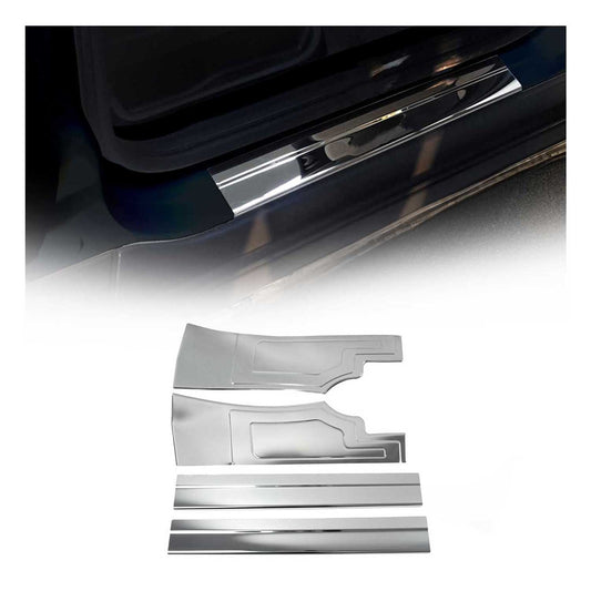 2014-2019 Ford Transit Connect Door Sill Scuff Plate Scratch Protector Stainless Steel