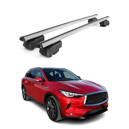 2019-2025 Infiniti QX50 Roof Rack Cross Bars Silver