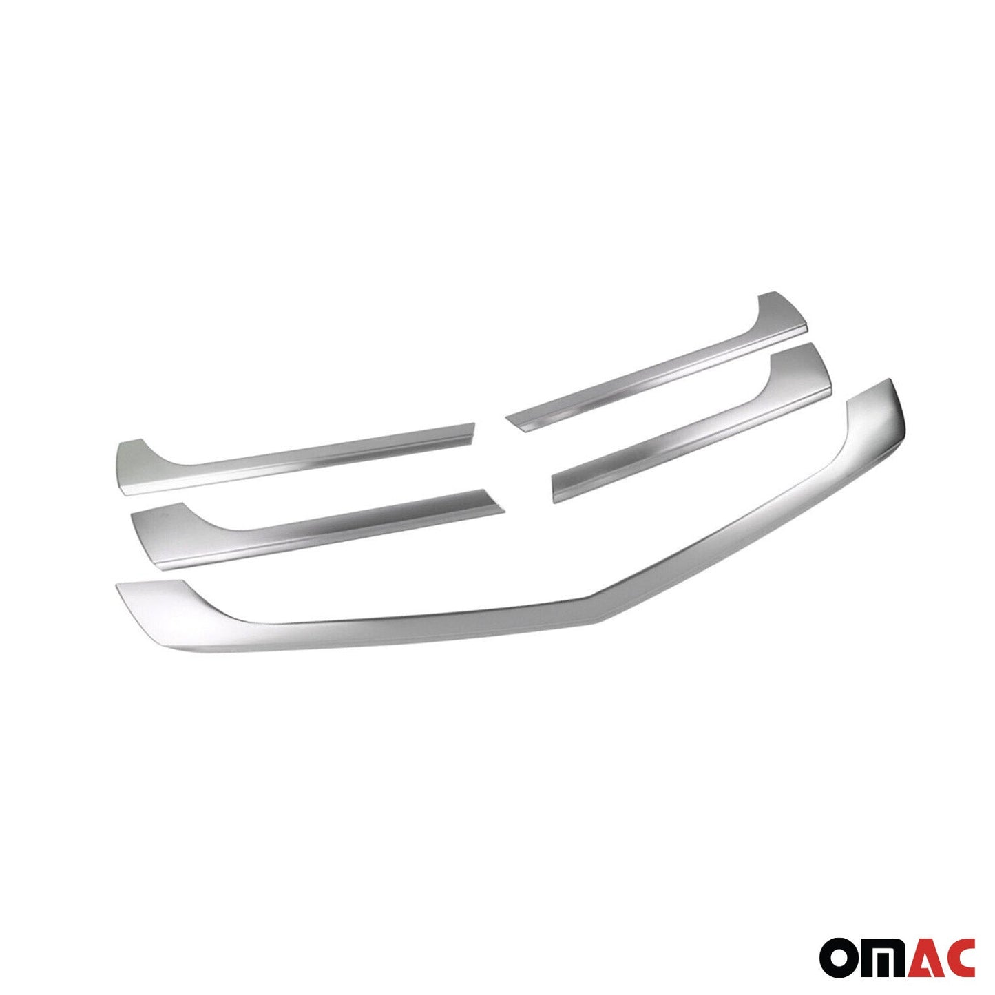 OMAC Front Bumper Grill Trim for Mercedes Sprinter W906 2014-2018 Brushed Steel 5x 4724082T
