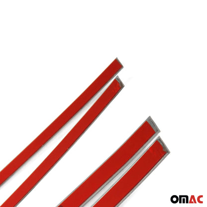 OMAC Fits MB E-Class W124 1986-1995 Brushed Chrome Side Door Sill Cover S.Steel 8 Pcs 4727DT091T