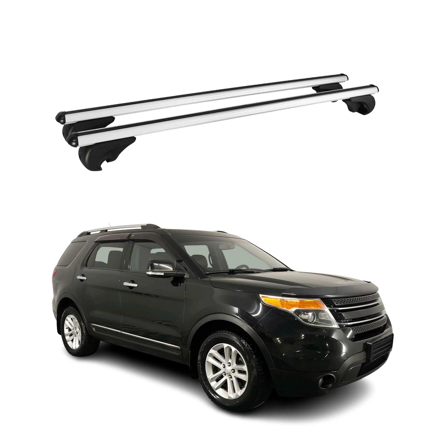 2011-2015 Ford Explorer Roof Rack Cross Bars Silver