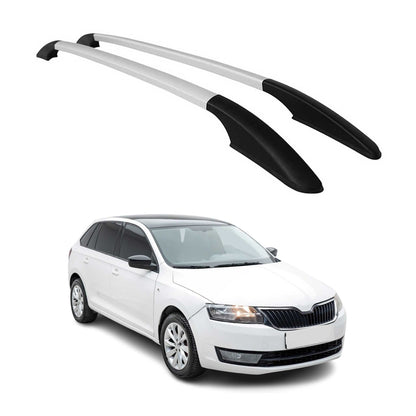2013-2021 Skoda Rapid Spaceback Roof Rack Rails Side Rails Silver