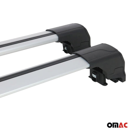 OMAC Alu Roof Racks Cross Bars Luggage Carrier for BMW X5 E70 2007-2013 Silver 2Pcs '1202916