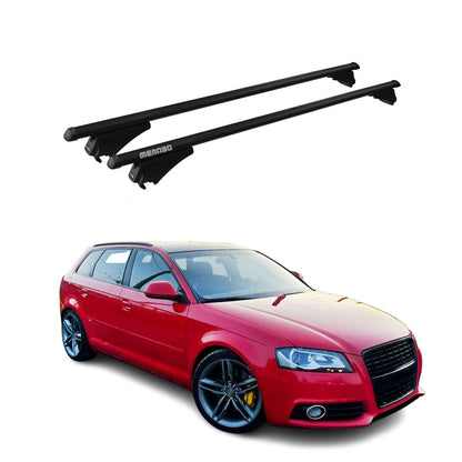 2006-2013 Audi A3 Sportback Roof Rack Cross Bars Black