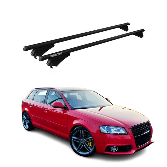 2006-2013 Audi A3 Sportback Roof Rack Cross Bars Black
