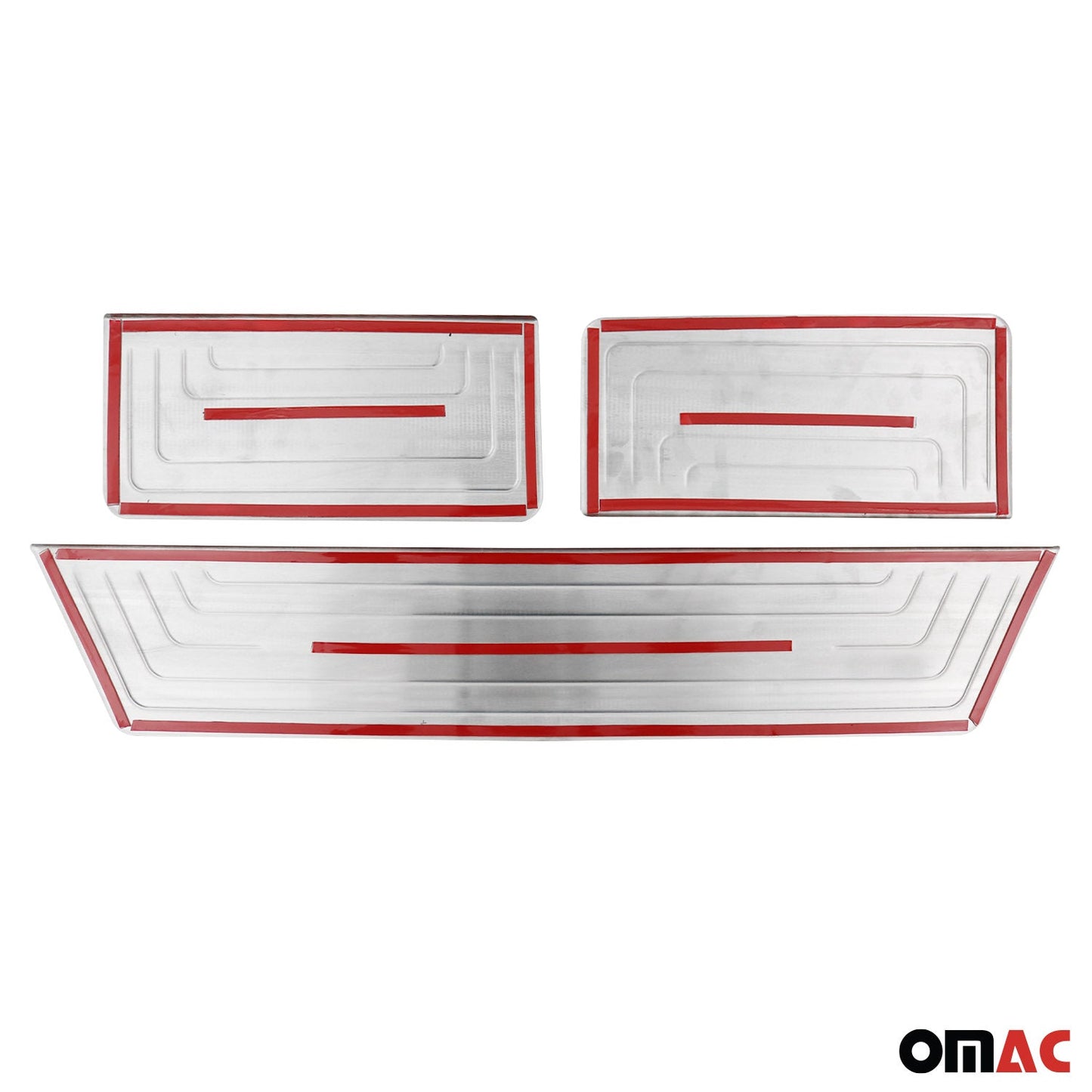 OMAC Door Sill Scuff Plate Scratch Protector for VW T6 Transporter 2015-2021 Steel 3x U015315