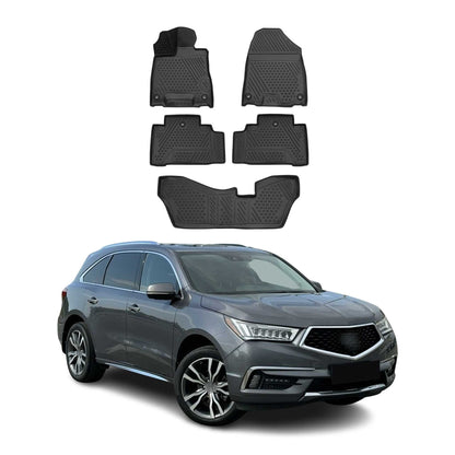 2014-2020 Acura MDX Floor Mats Liners Full Set All Weather Black