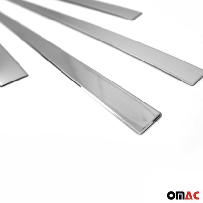 2017-2022 Kia Sportage Side Door Molding Trim Skirt Garnish Stainless Steel Silver 4Pcs