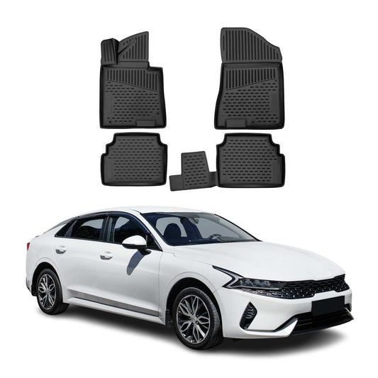 2021-2026 Kia K5 Floor Mats Liners Full Set All Weather Black