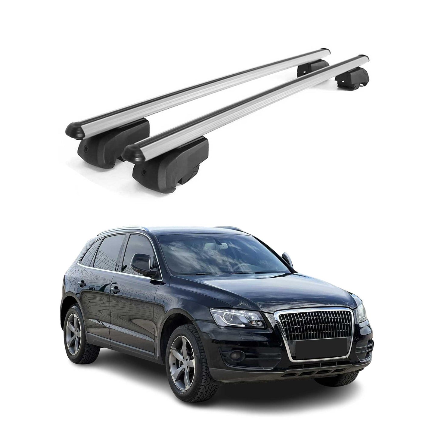 2009-2017 Audi Q5 Roof Rack Cross Bars Silver