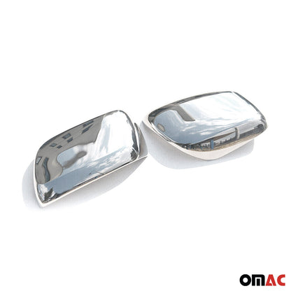 OMAC Side Mirror Cover Caps Fits Lexus LX 570 2008-2015 Steel Silver 2 Pcs 7014111