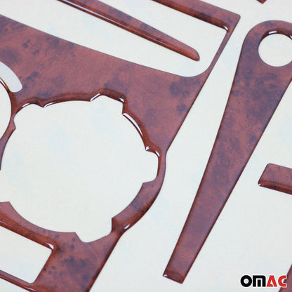 2016-2024 Mercedes Metris Wooden Look Dashboard Console Trim Kit 21Pcs