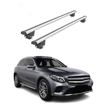 2016-2022 Mercedes GLC Class X253 Roof Rack Cross Bars Silver