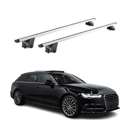 2012-2024 Audi A6 Avant Roof Rack Cross Bars Silver
