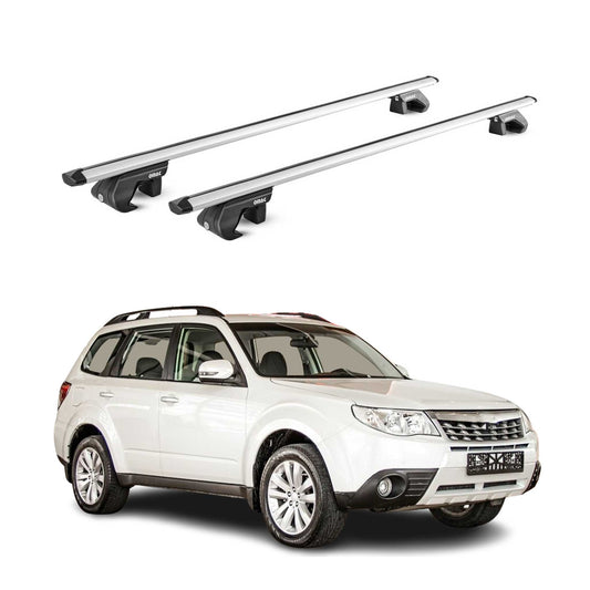 2009-2013 Subaru Forester Roof Rack Cross Bars Silver