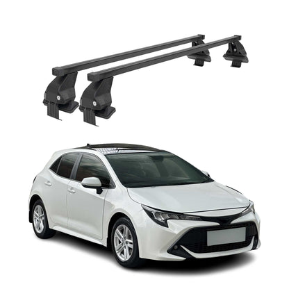 2019-2025 Toyota Corolla Hatchback Roof Rack Cross Bars Black