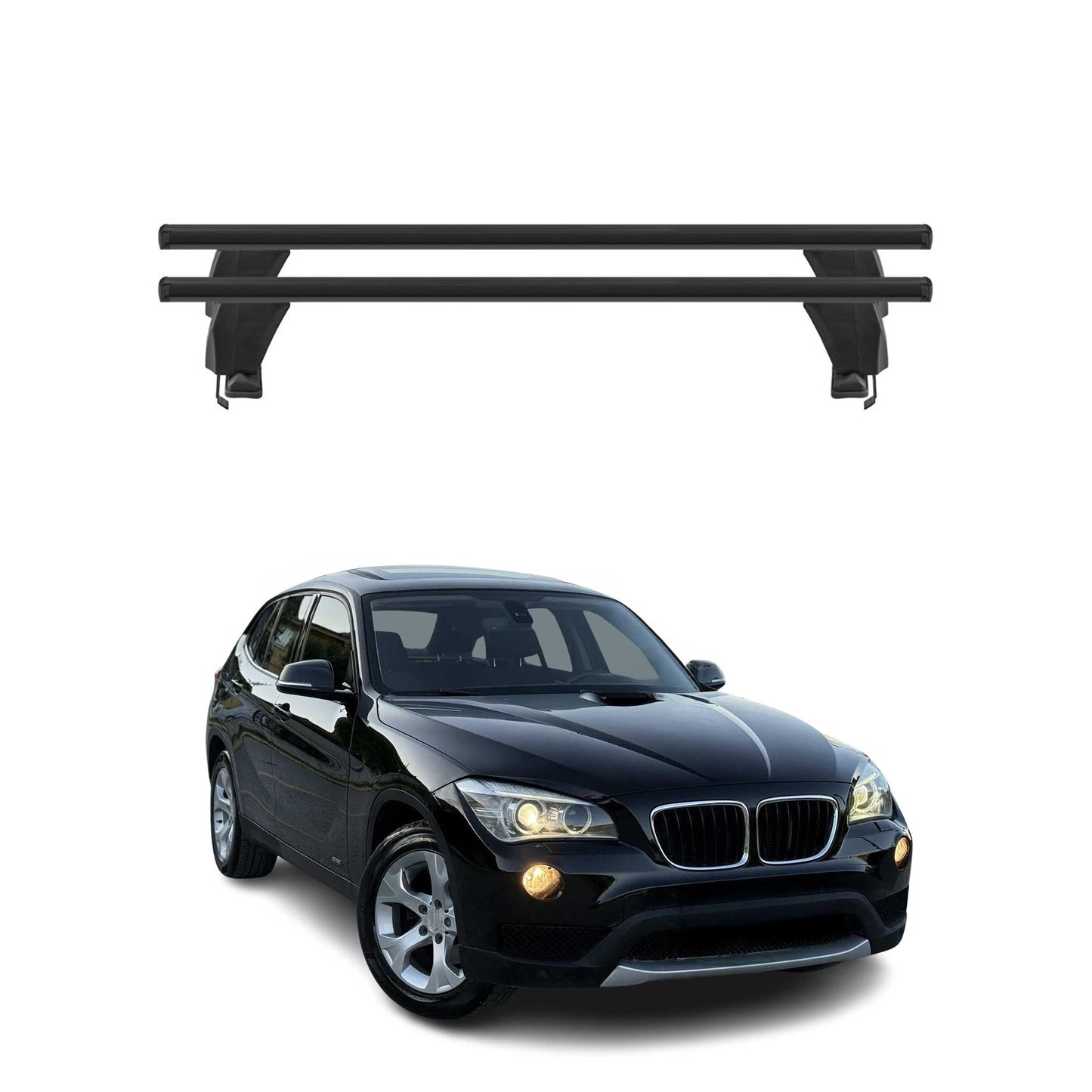 2010-2015 BMW X1 E84 Roof Rack Cross Bars Black