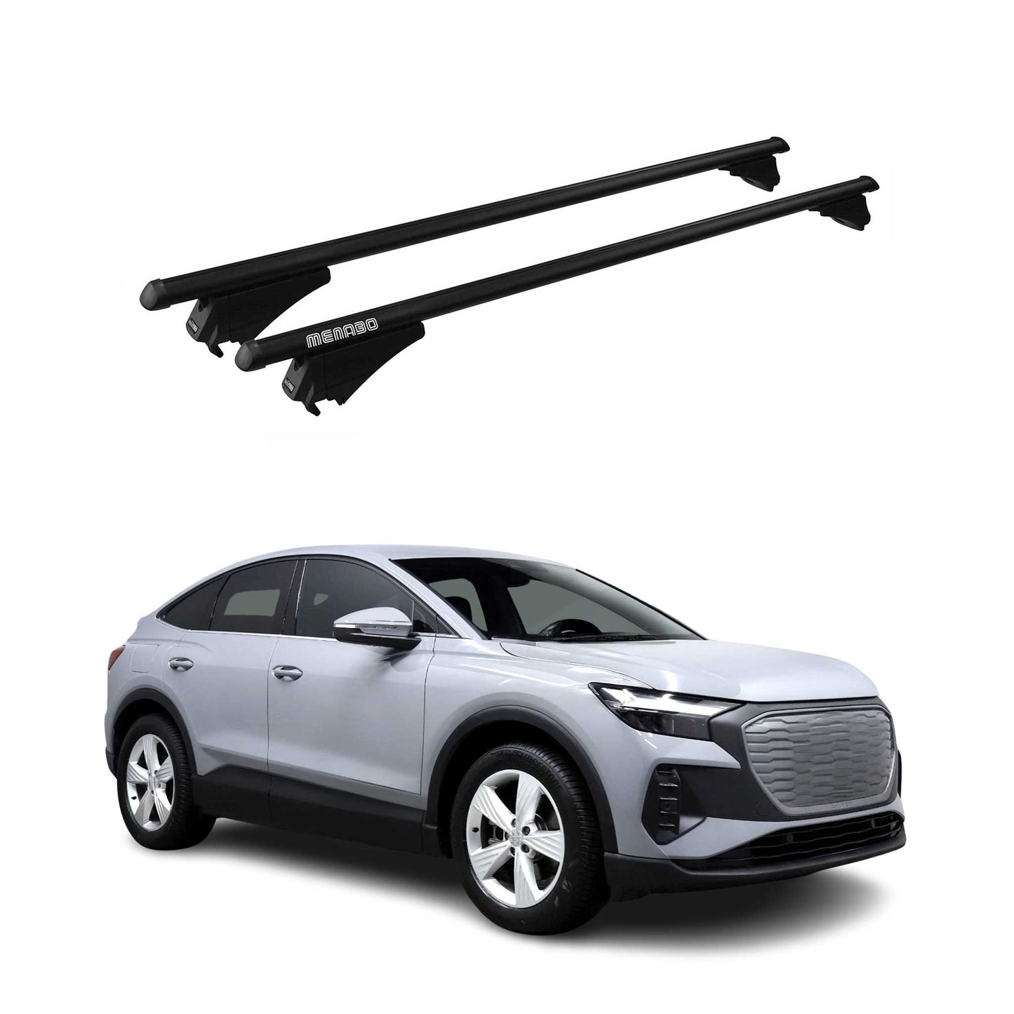 2022-2024 Audi Q4 E-Tron F4 Roof Rack Cross Bars Black