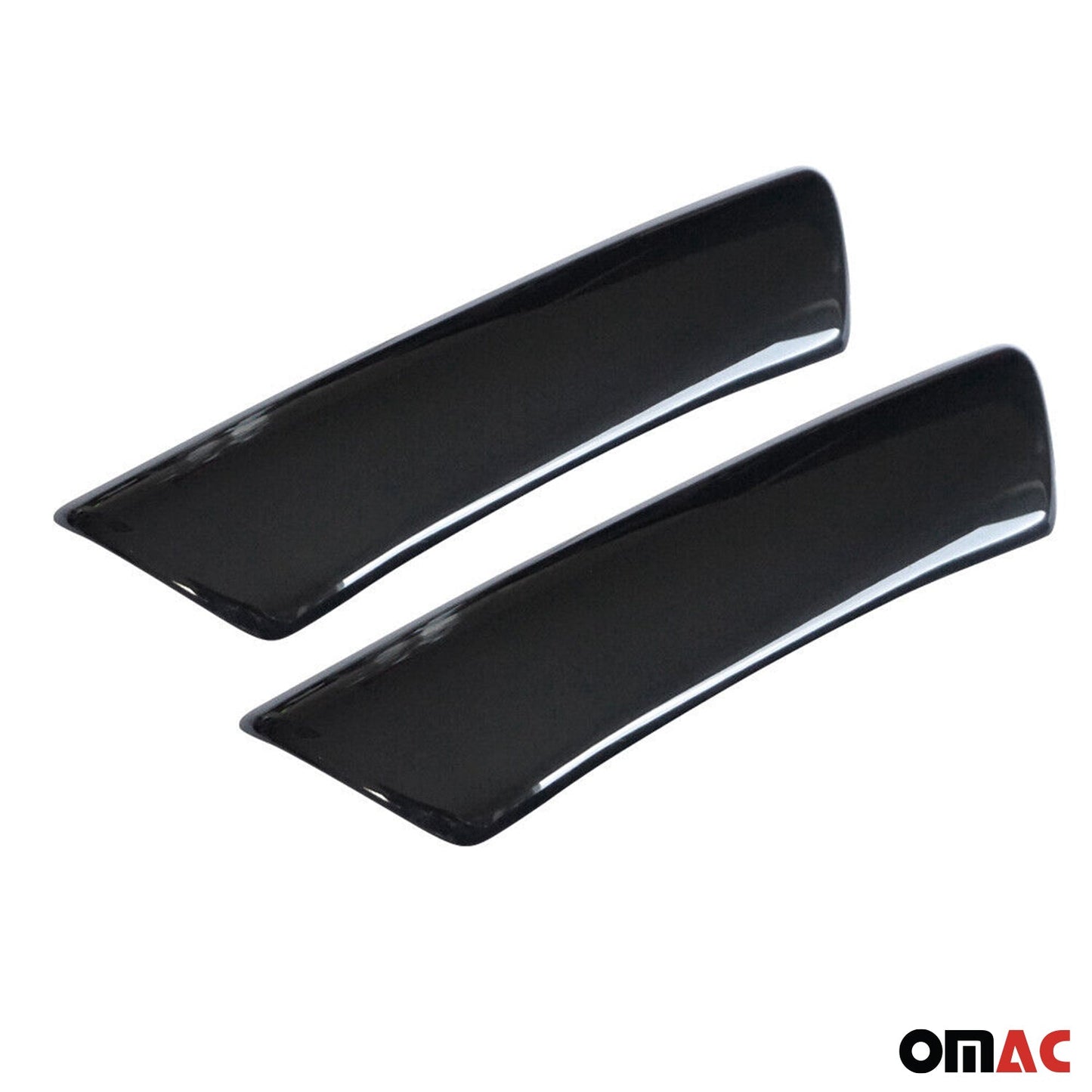 OMAC Car Door Handle Cover Protector for VW T5 Transporter 2010-2015 Steel Black 2Pcs '7522034