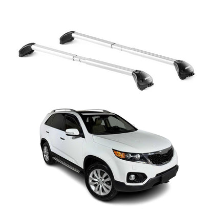 2011-2013 Kia Sorento Roof Rack Cross Bars Silver