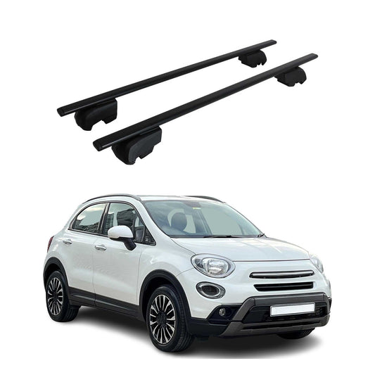 2016-2023 Fiat 500X Roof Rack Cross Bars Black