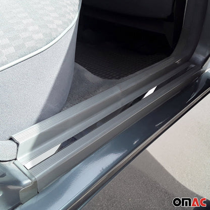 OMAC Chrome Door Sill Scuff Protect Cover Plate 4 Pcs Fits MB C-Class W201 1982-1994 4709DT092