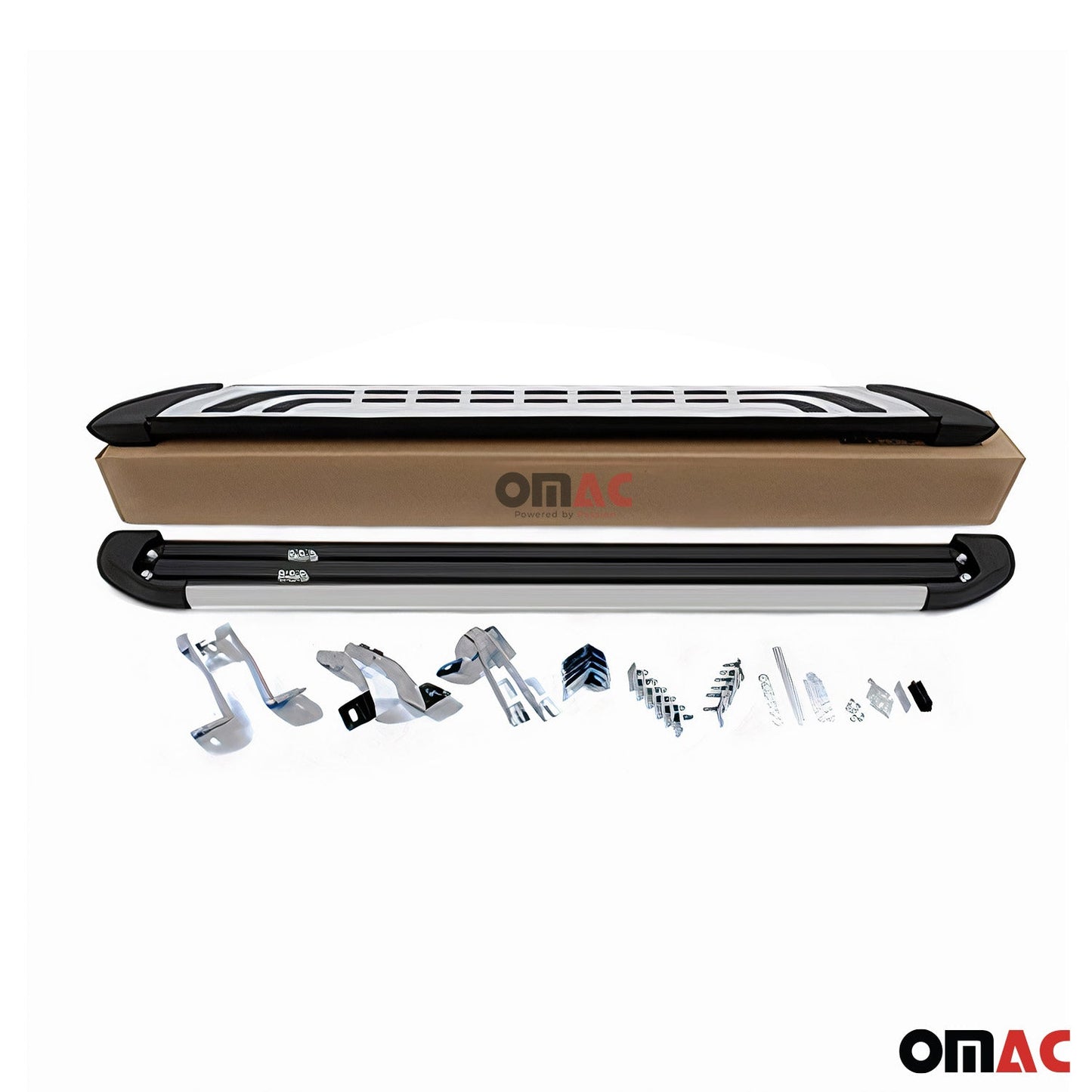 OMAC Side Step Running Boards Nerf Bars for RAM ProMaster City 2015-2022 Silver 2x '2524971