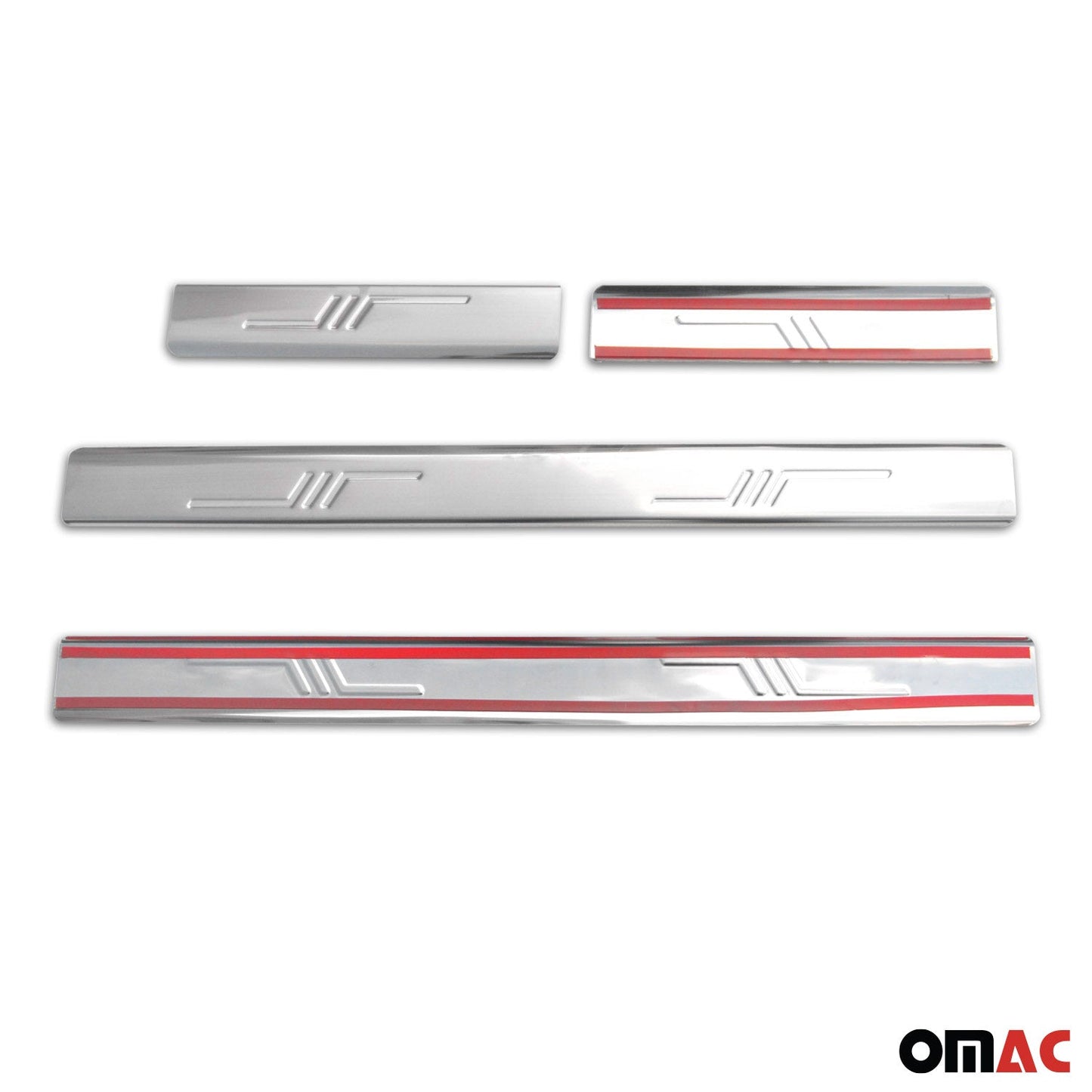 OMAC Door Sill Scuff Plate Scratch Protector for Toyota Corolla 2003-2008 Sedan Steel 7001091N