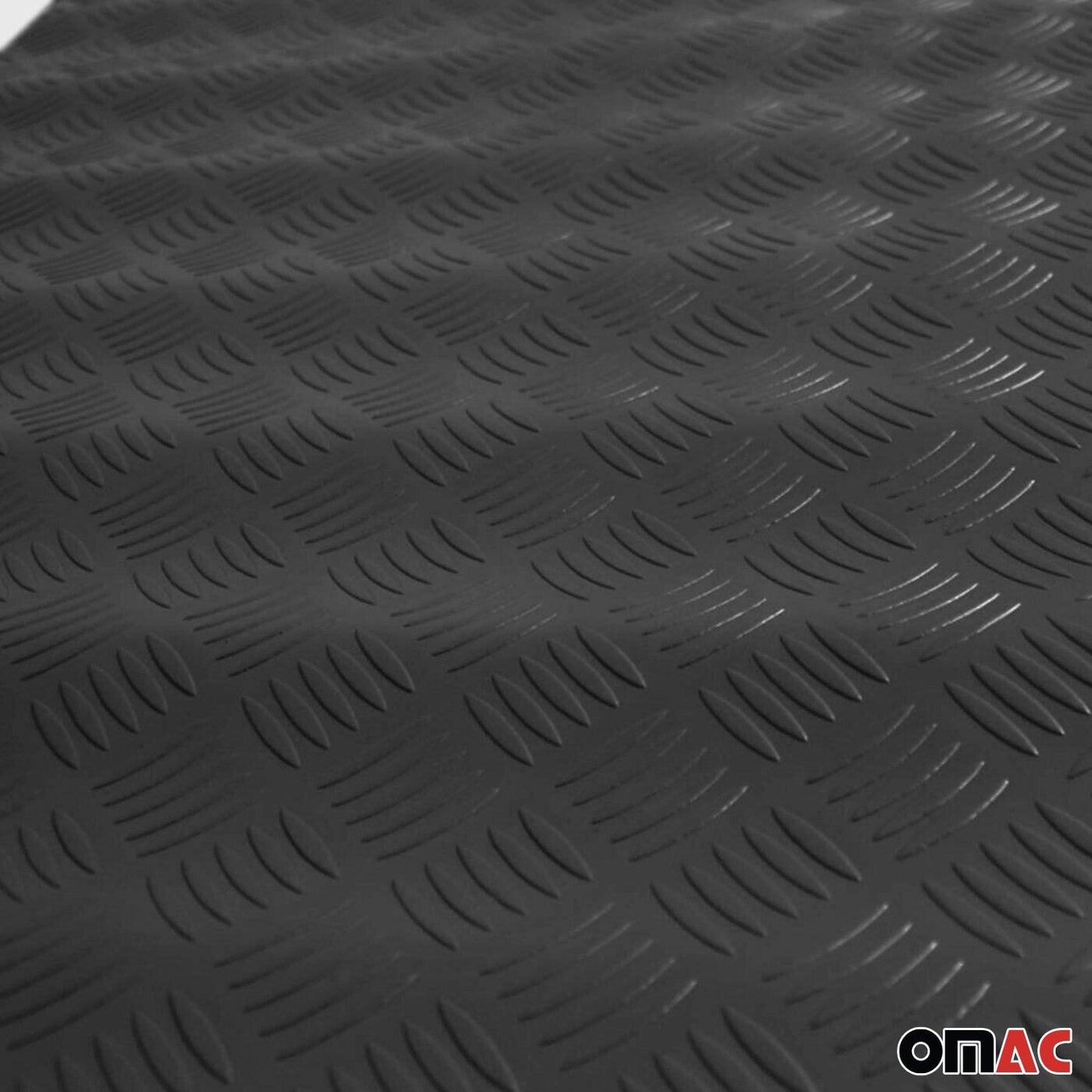 OMAC Truck Bed Liner Trunk Mat Trimmable Rubber Pickup Flooring Mat Black & Grey VRTG002431