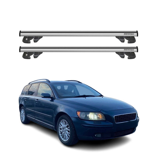 2004-2008 Volvo V50 Roof Rack Cross Bars Silver