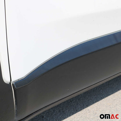 2015-2024 Jeep Renegade Side Door Molding Trim Brushed Steel Dark