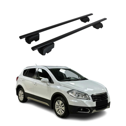 2014-2021 Suzuki SX4 S-Cross Roof Rack Cross Bars Black