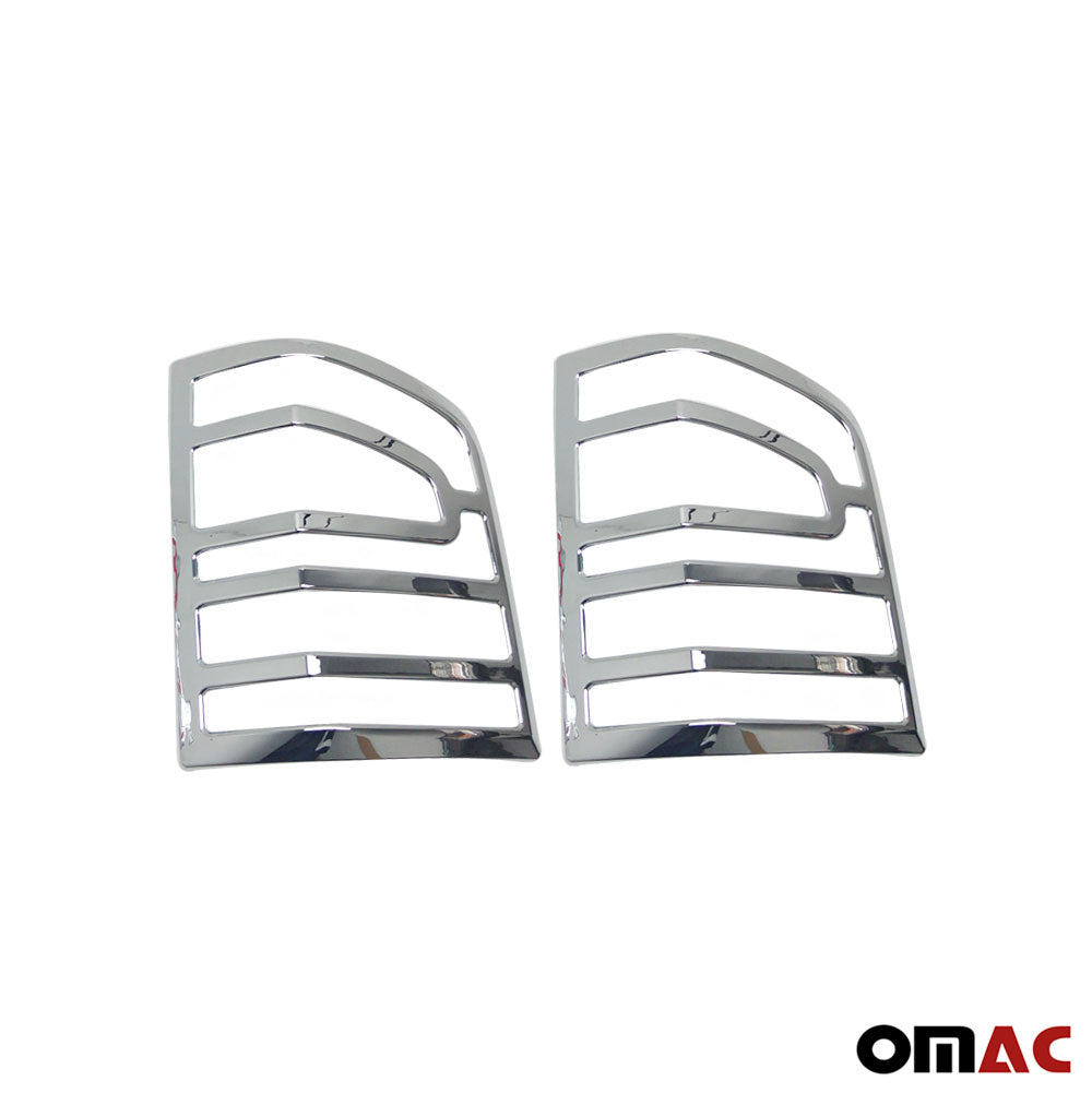 OMAC Trunk Tail Light Trim Frame for VW T5 Transporter 2010-2015 Chrome Silver 2 Pcs U001782
