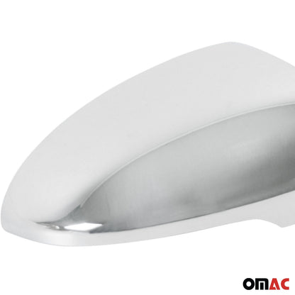 2016-2021 Hyundai Tucson Side Mirror Cover Caps Stainless Steel Silver 2 Pcs