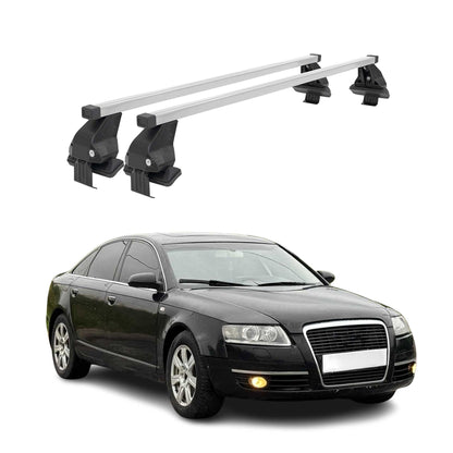 2005-2011 Audi A6 Sedan Roof Rack Cross Bars Silver
