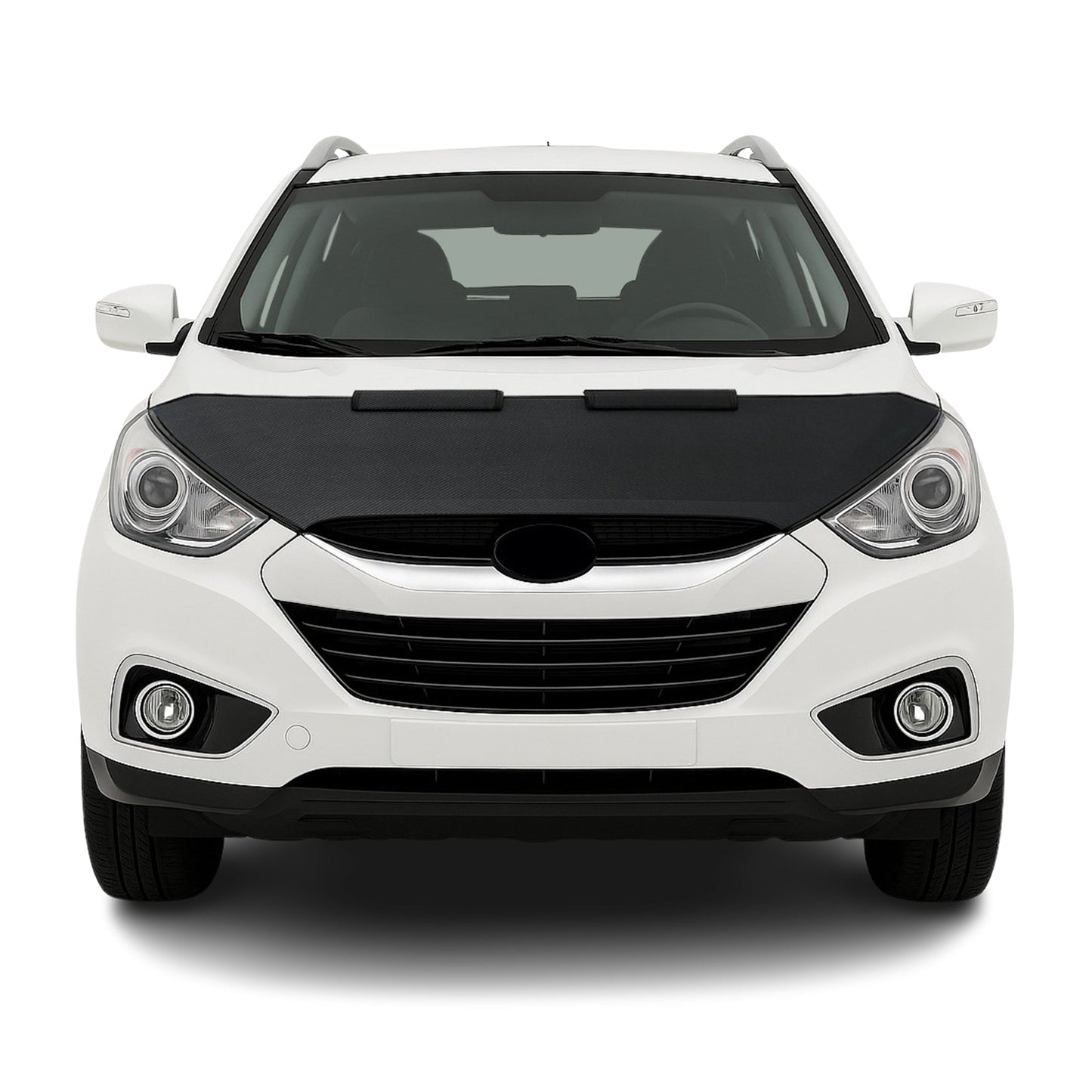 2010-2015 Hyundai Tucson Car Bonnet Mask Hood Bra Carbon Black 1 Pc