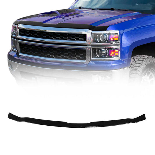 2014-2015 Chevrolet Silverado 1500 Front Bug Shield Hood Deflector 1 Pc Smoke