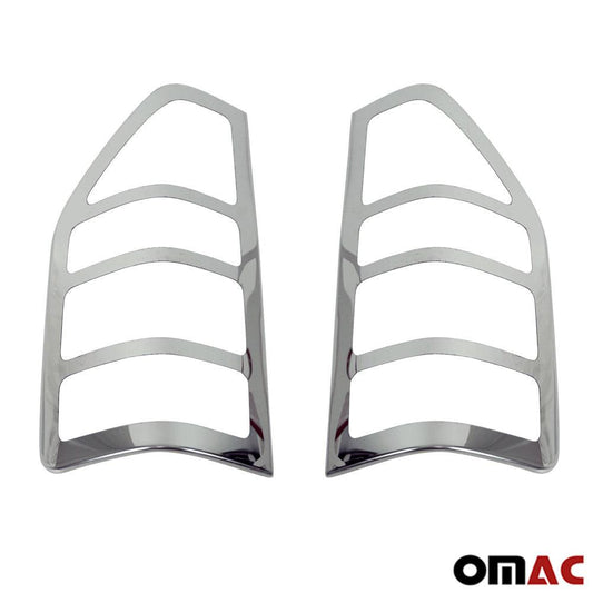 OMAC Trunk Tail Light Trim Frame for Dodge Sprinter 2003-2008 Steel Silver 2 Pcs 4722101