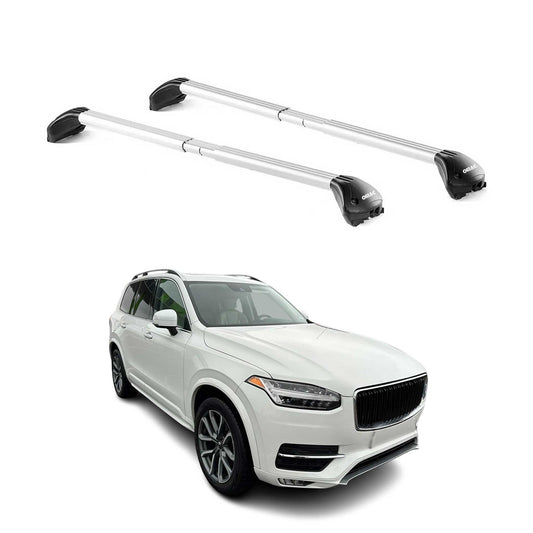 2016-2026 Volvo XC90 Roof Rack Cross Bars Silver